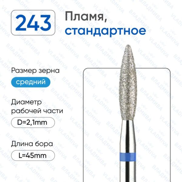 ВладМиВа, ПЛАМЯ СТАНДАРТНАЯ СИНЯЯ НАСЕЧКА 021 (866.104.243.080.021)от 5 ШТУК В БЛИСТЕРЕ