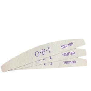 OPI, ПИЛКИ ДЛЯ МАНИКЮРА ЛОДКА 100/180 грит (18 см) 25 штук