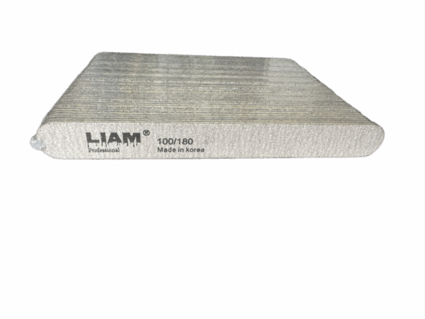 LIAM, ПИЛКИ ДЛЯ МАНИКЮРА МИНИ 100/180 грит (18 см) 50 штук