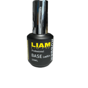 lightX 12 LIAM, BASE для гель лака профессиональная каучуковая «RUBBER» 15 МЛ.