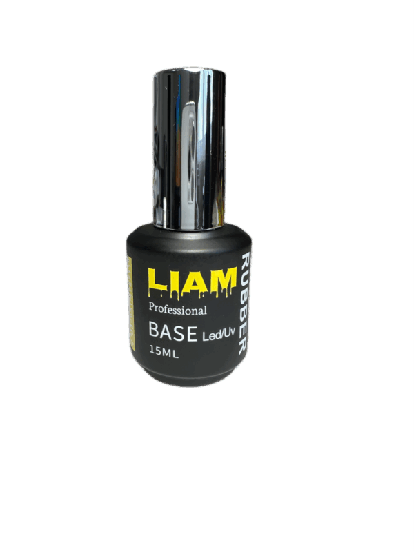LIAM, BASE для гель лака профессиональная каучуковая «RUBBER» 15 МЛ.