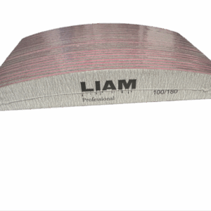 LIAM, ПИЛКИ ДЛЯ МАНИКЮРА ЛОДКА 100/180 грит (18 см) 25 штук