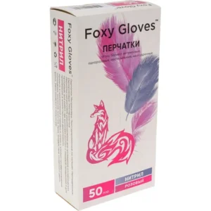 182845073.jpg Перчатки розовые нитриловые Foxy Gloves XS 100 шт